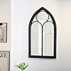 arched wall mirror arch mirror mirror of Dune Drift Cathedral Arch Wall Mirror in black finish